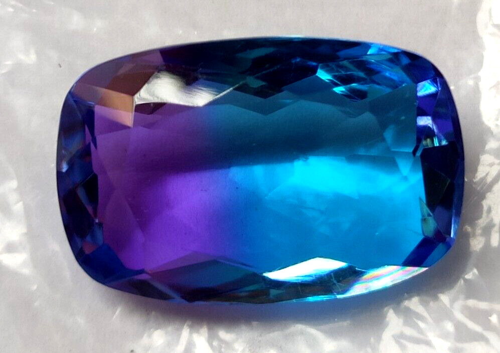 42.00 Ct. Large Ametrine Cushion Faceted Cut Loose Gemstone for Ring & Pendant