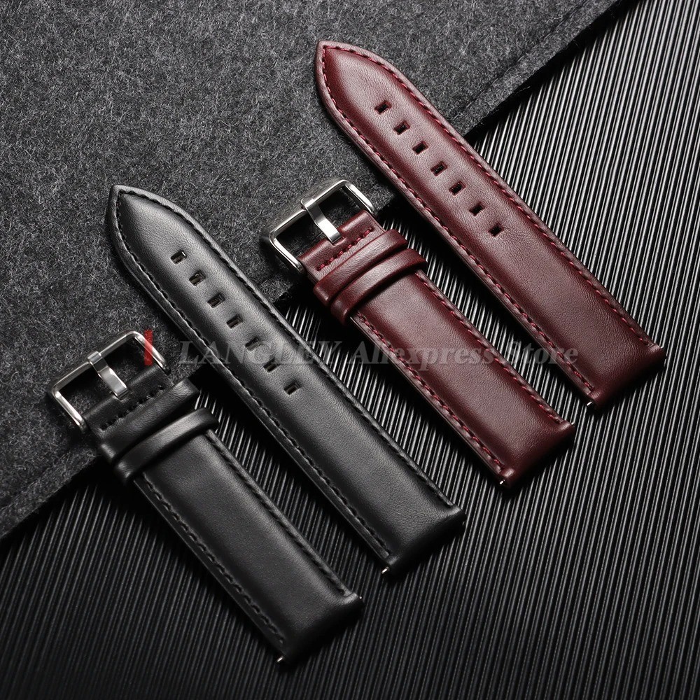 Grain Calfskin Leather Watch Strap 18mm 20mm 22mm 24mm for Men