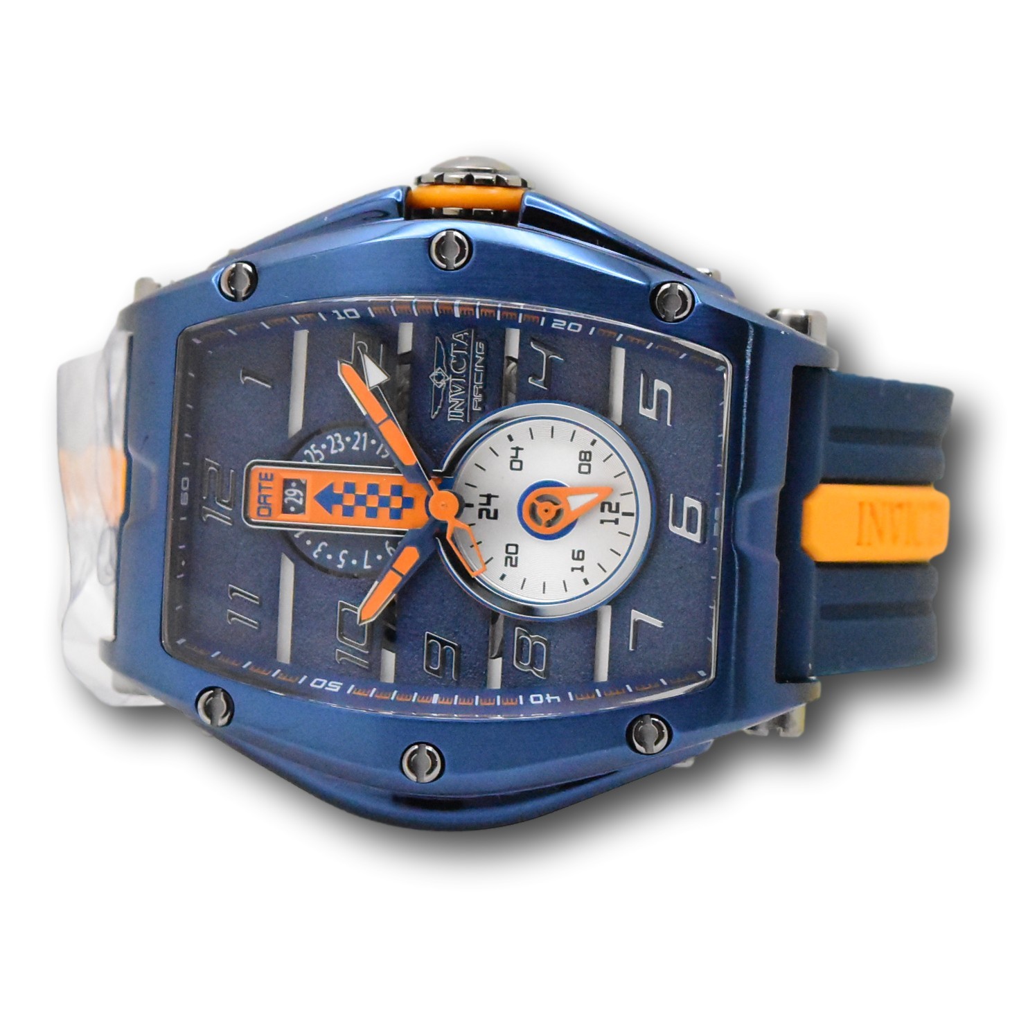 Invicta S1 Rally Diablo Racing RPM Men’s 50mm Blue & Orange Quartz Watch 47388