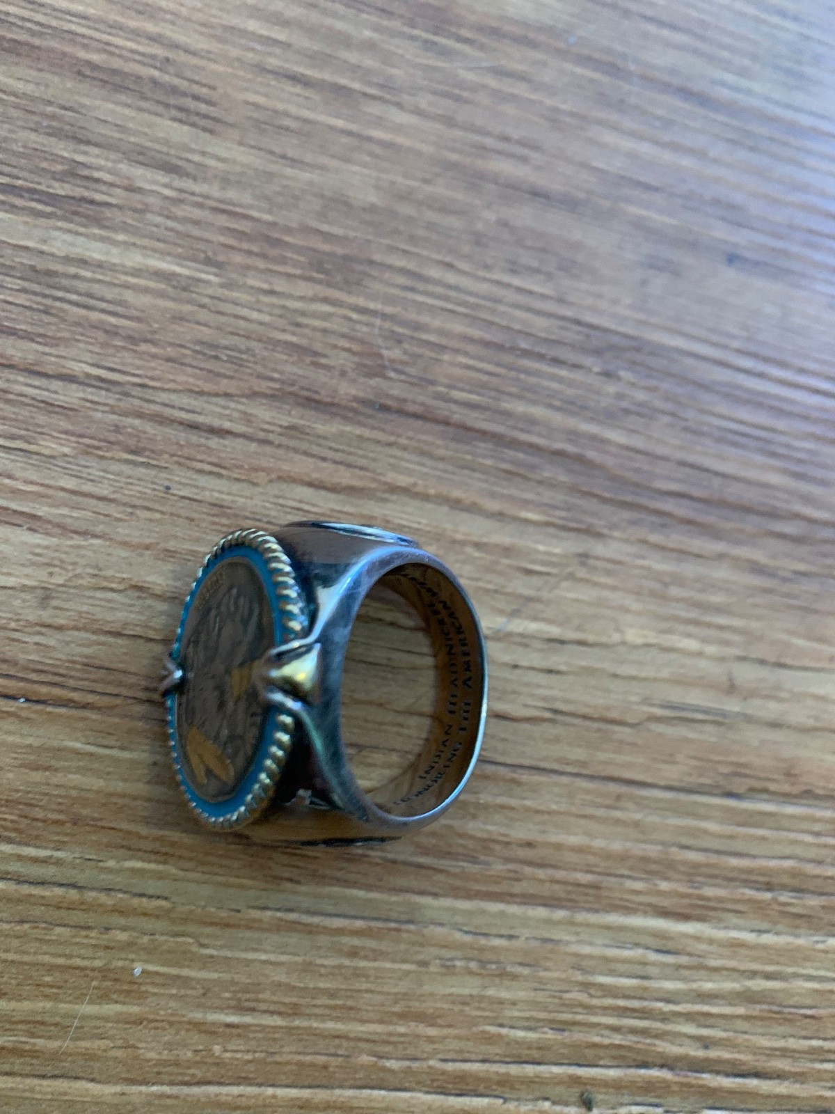 Us buffalo nickel head ring