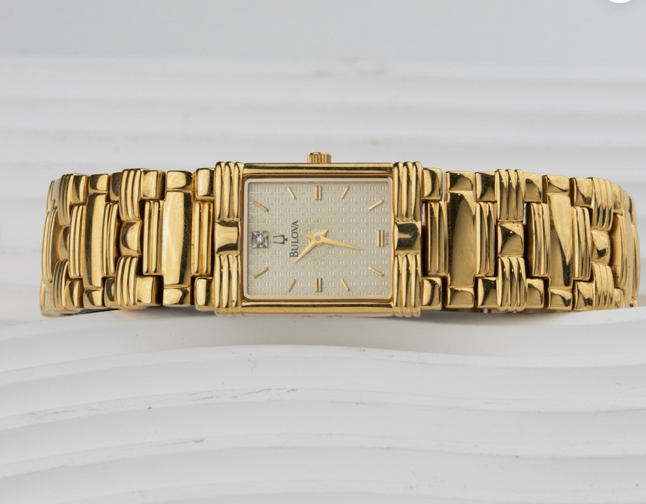Bulova Gold Watch 97F23 Elegant and Timeless Design