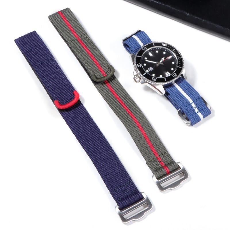 Nylon Watch Band Men’s Breathable Canvas Strap 20 22mm for Tudor Black Bay Red