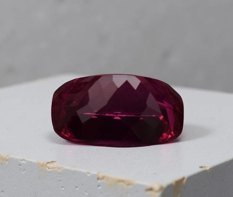 40 Ct Certified Flawless Natural Pink Sapphire Cushion Cut Loose Gemstone