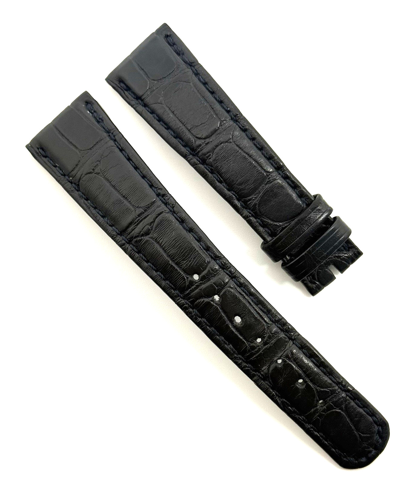 A. Lange Sohne 20mm x 16mm Dark Blue Alligator Watch Strap Band Authentic OEM