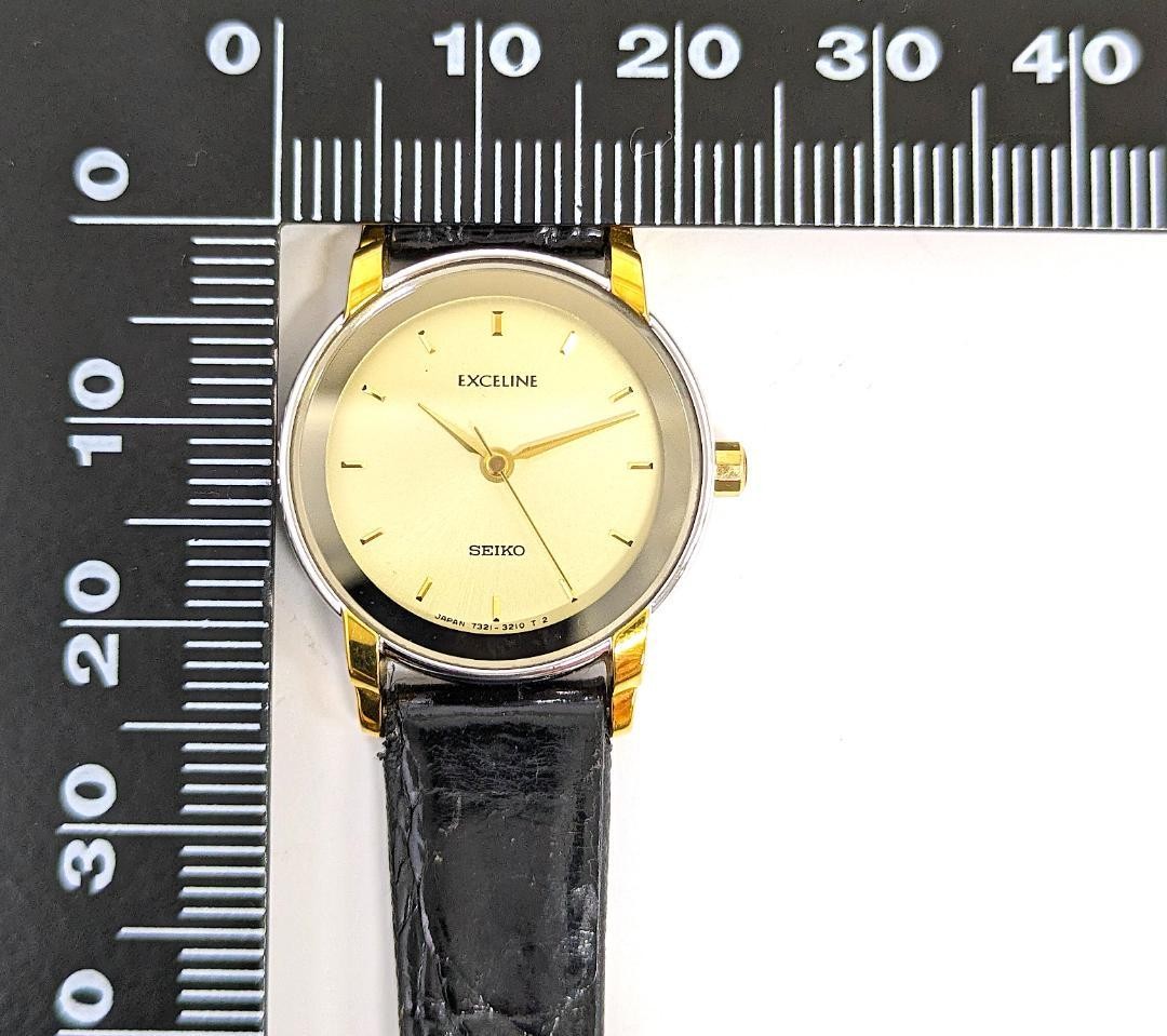 Seiko Exceline Ladies Watch Dual Tone Gold Silver Quartz 27mm Box