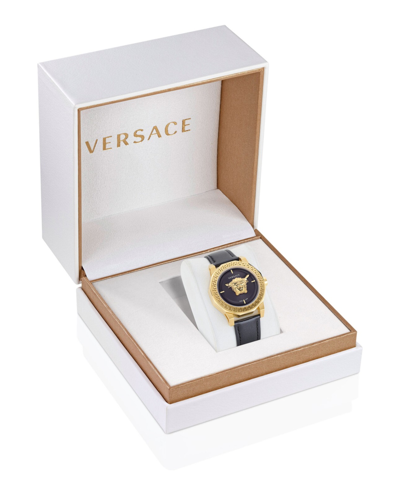 Versace Womens Medusa Deco Gold 38mm Strap Fashion Watch