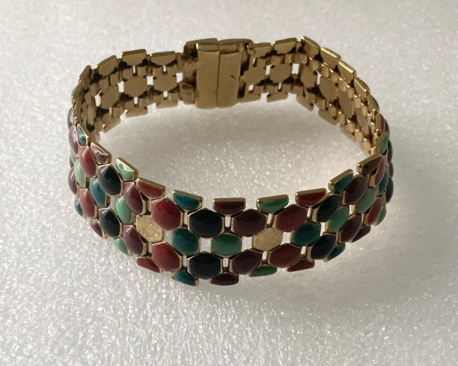 Liz Claiborne 28cm Vintage Honeycomb Bracelet with Magnet Clasp
