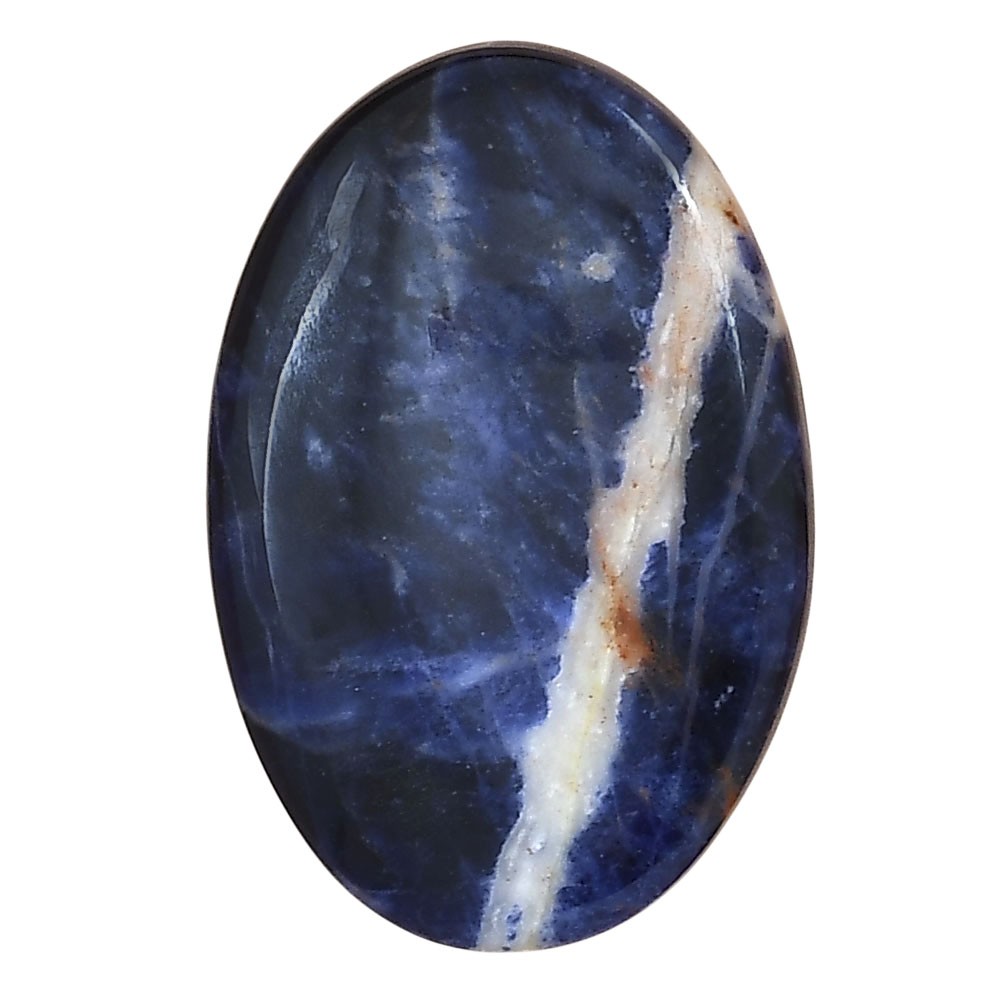 Natural Sodalite 33.5×22.5×5.8 mm Oval Shape Polished Loose Gemstone LS01816-26