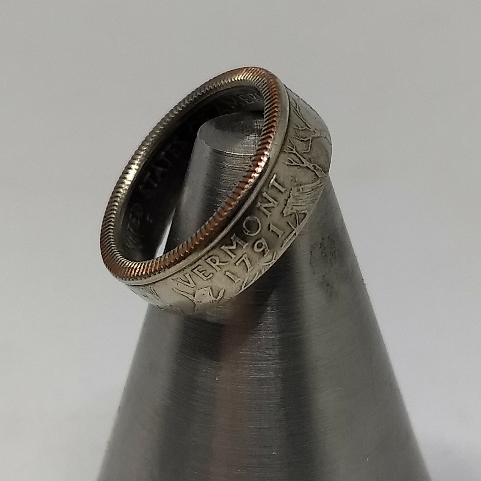 State Quarter Ring (Made with actual quarter) Handmade Band