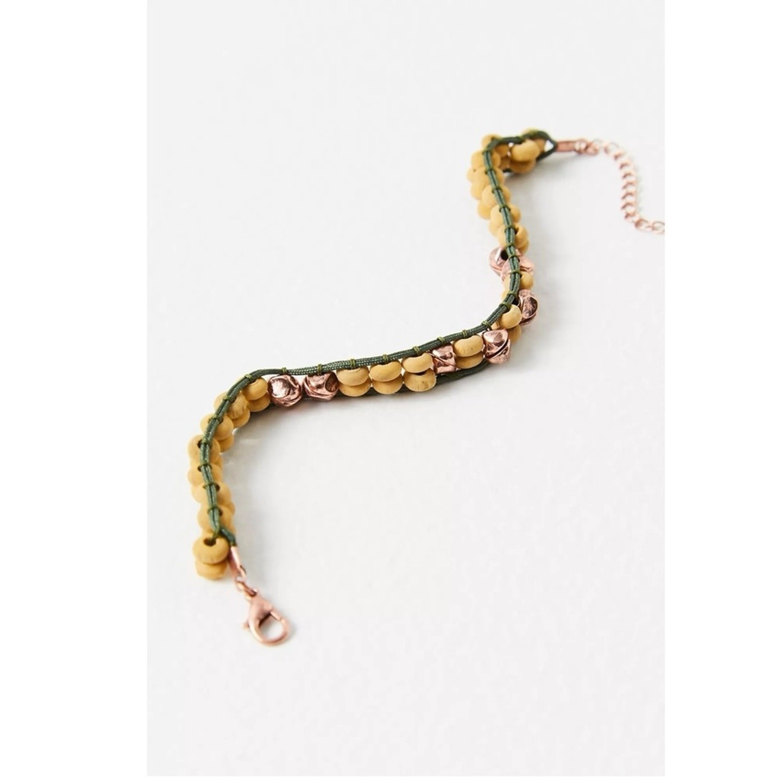 Free People East To West Anklet in Natural Copper Ox NWT