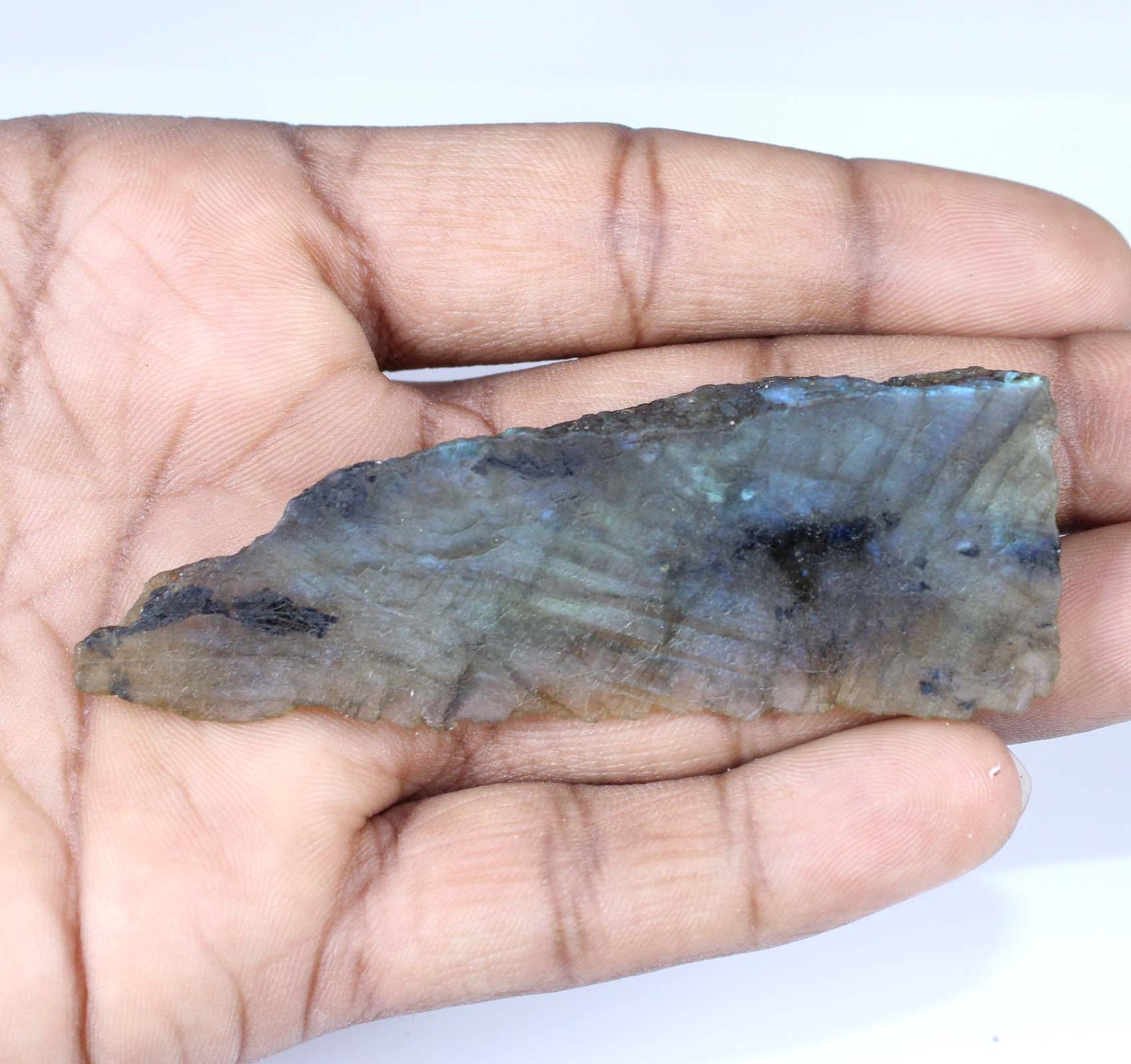 Natural Untreated Madagascar Labradorite 101.60 Ct Gemstone Mineral Slab Rough