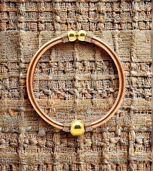 Export 99% Pure Copper Tamba Leg Anklet Kada Bracelet Men Women Adjustable 90 gm