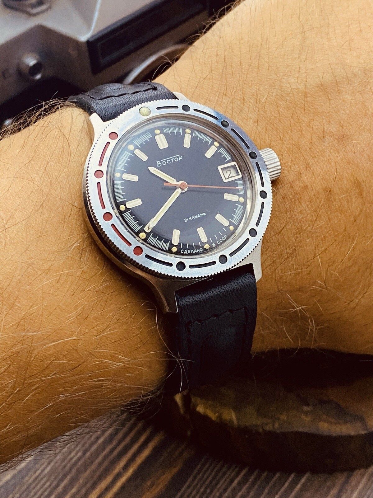 ☭ NOS Watch Vostok 2416Б Amphibian 21 J Diver Soviet USSR Vintage SERVICED #6518
