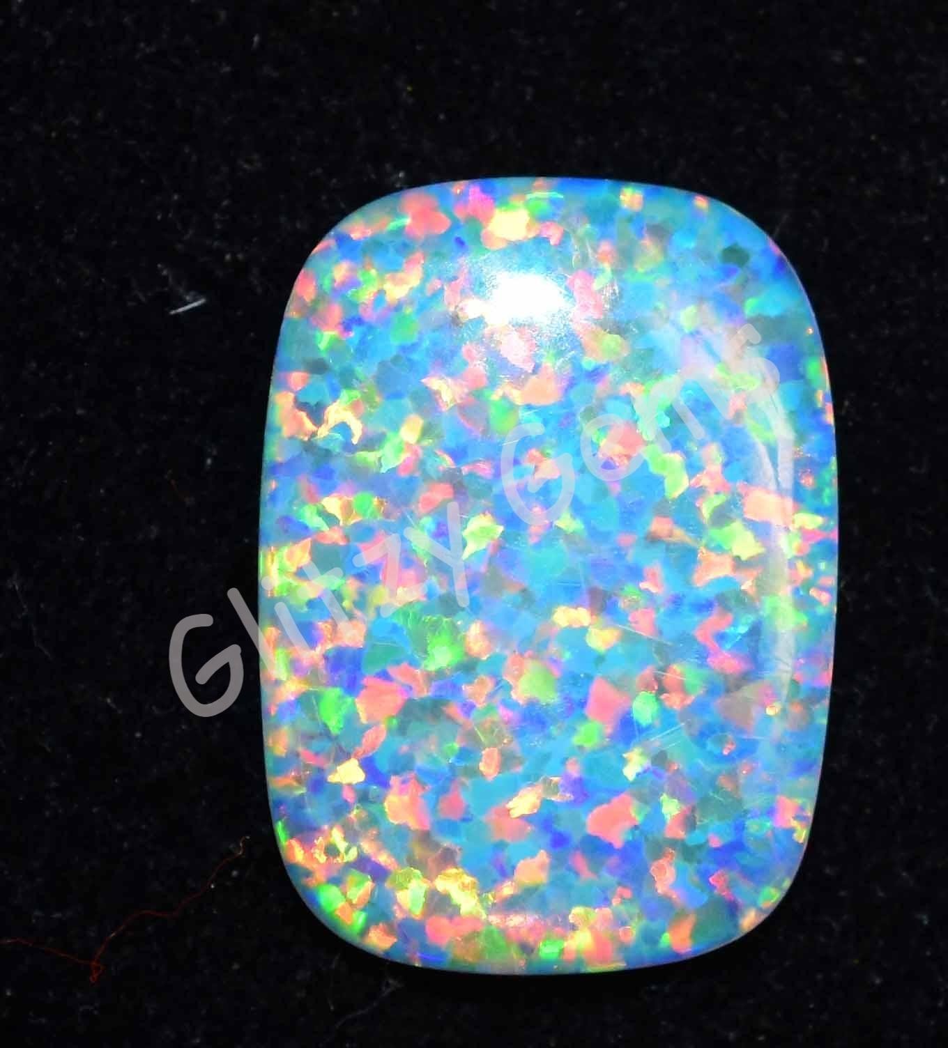 Natural Milky White Play Of Color Fire Opal 4.50 Ct Cabo Certified Gemstone