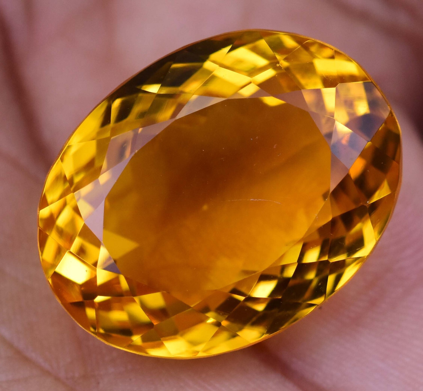 40.55 Ct Flawless Natural Mexico Yellow Opal Certified Oval Cut Loose Gemstone