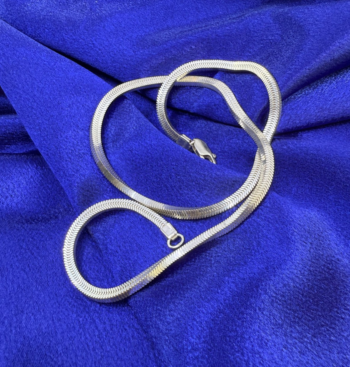 Vtg Heavy Sterling Silver Prochain Box 25.3 Gram Chain 18″ 3.34 x 2.54 mm