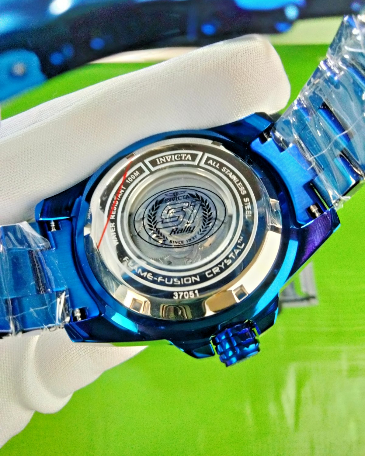 Invicta S1 Rally 37051 Automatic Men Watch 51 mm Blue Steel Zager Exclusive 100M