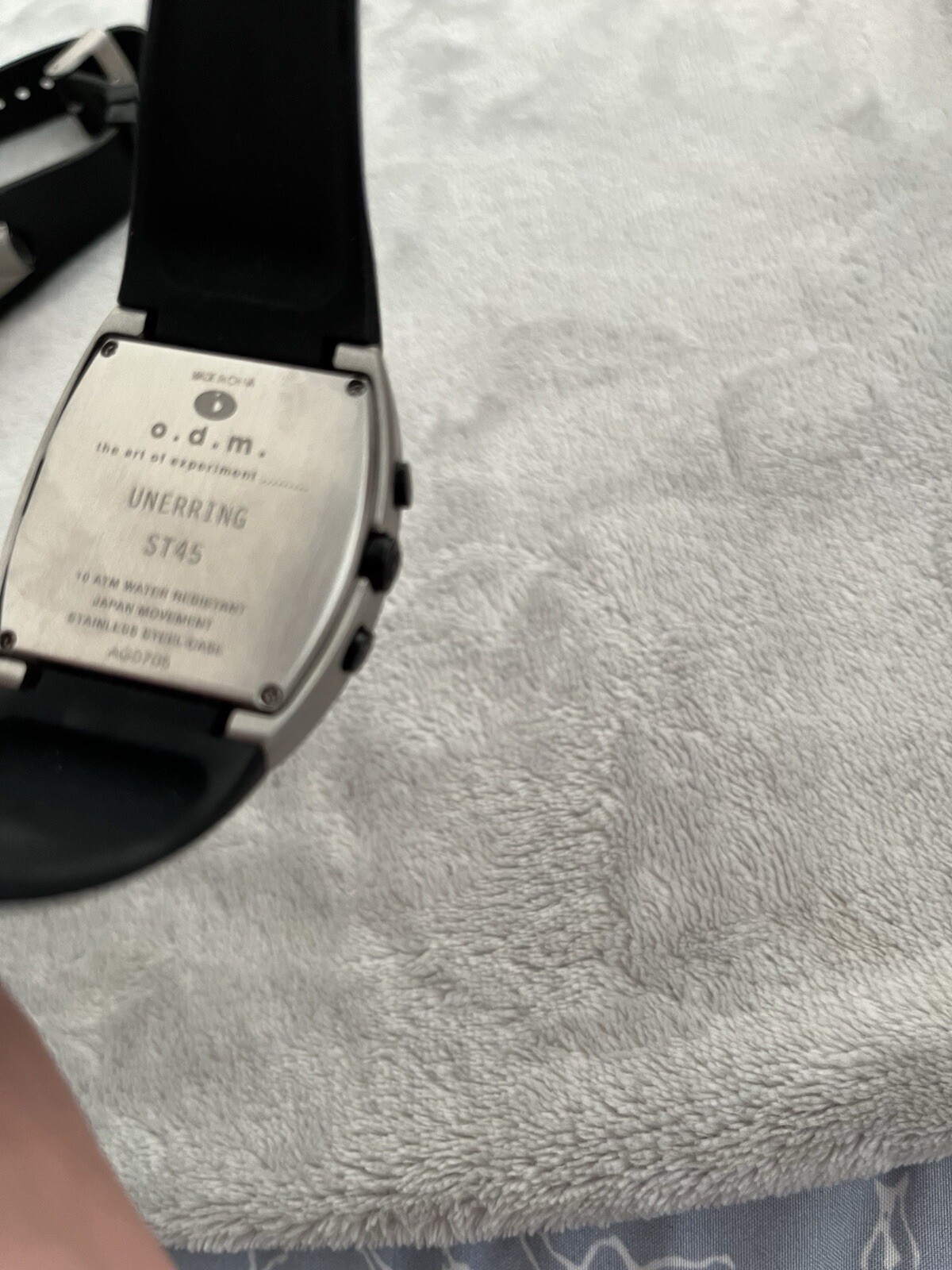 o.d.m Unerring chronograph watch