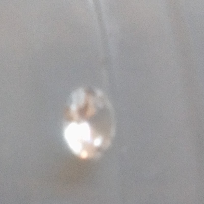 White/Colorless Transparent Round Cut Faceted Loose Glass Gemstone, 1 Piece