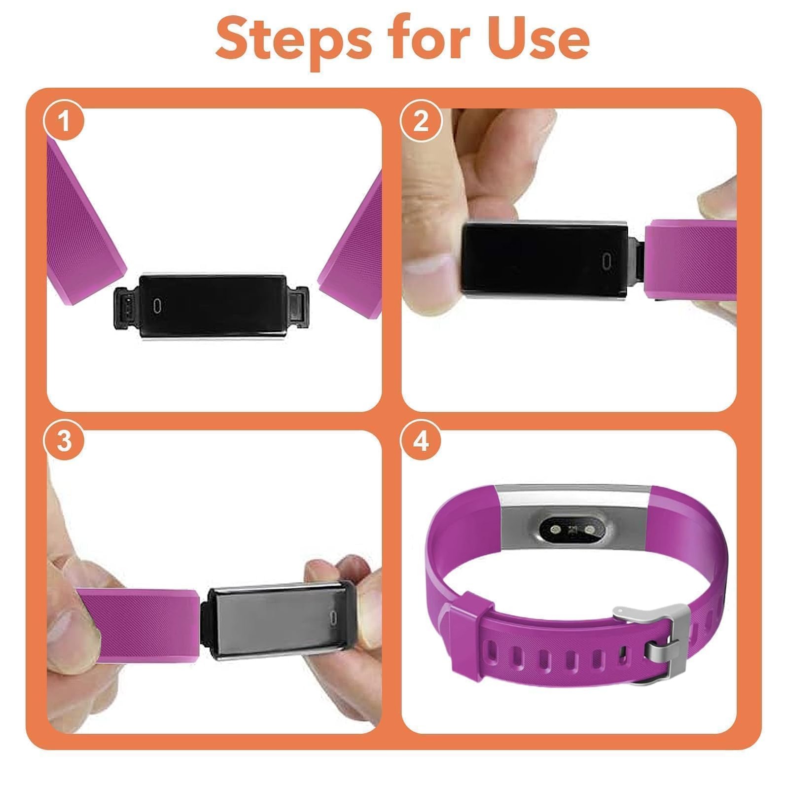 5 Pcs Watch Bands Replacement for ID115plus HR Only, Very Fit Pro Activity Fi…