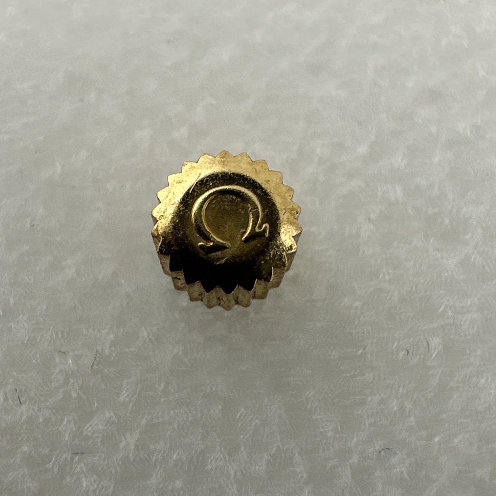 Omega Gold Plated 3.8mm X 2.7mm Wristwatch Crown – New Old Stock