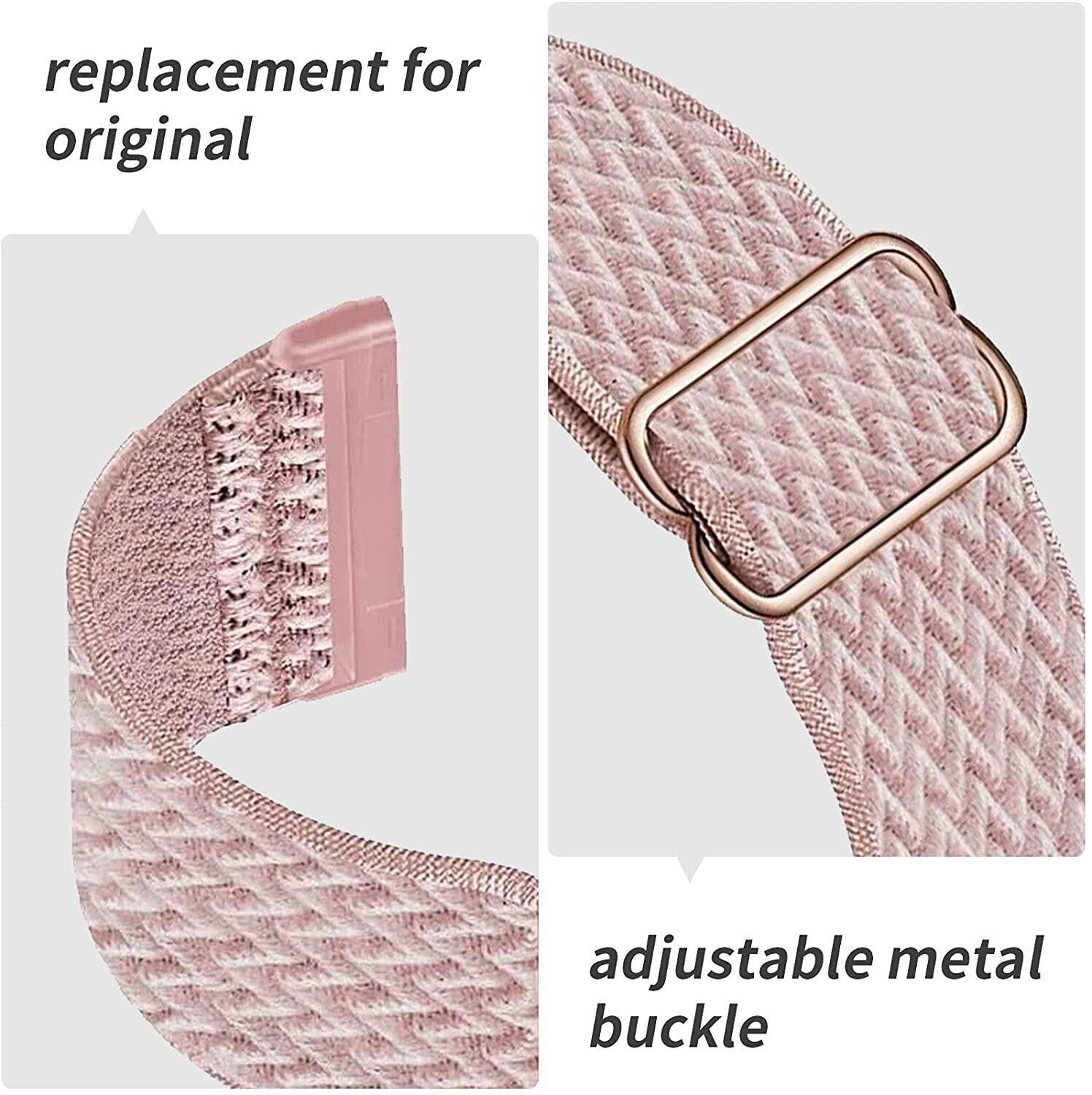 Nylon Strap Fabric Elastic Stretchable Watch Band For Fitbit Versa 3 / Sense