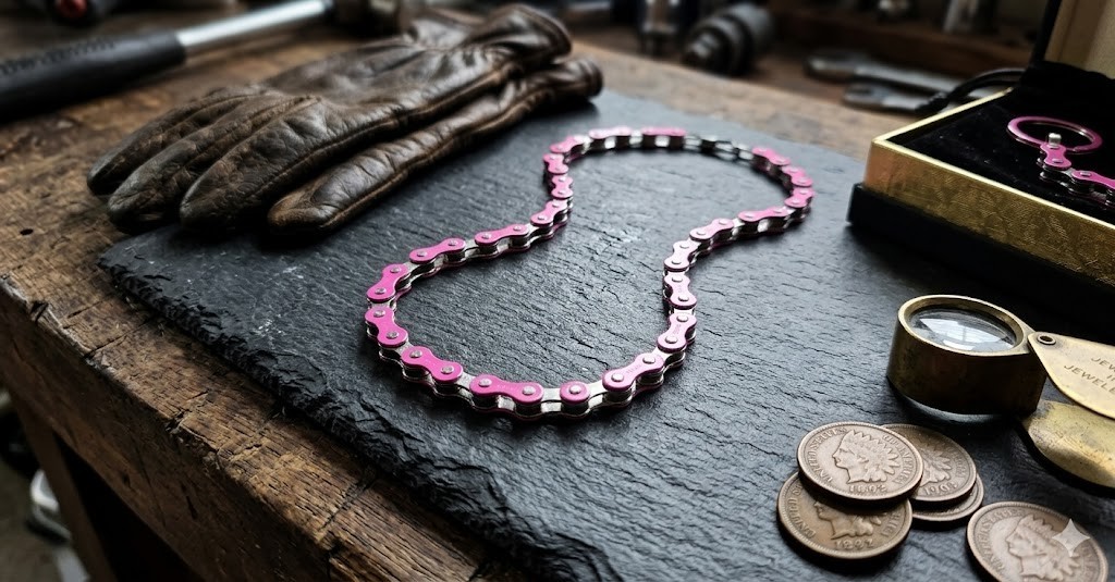HD Bike Chain Necklace Choose Color Heavy Hardware Industrial Biker Free Bonus