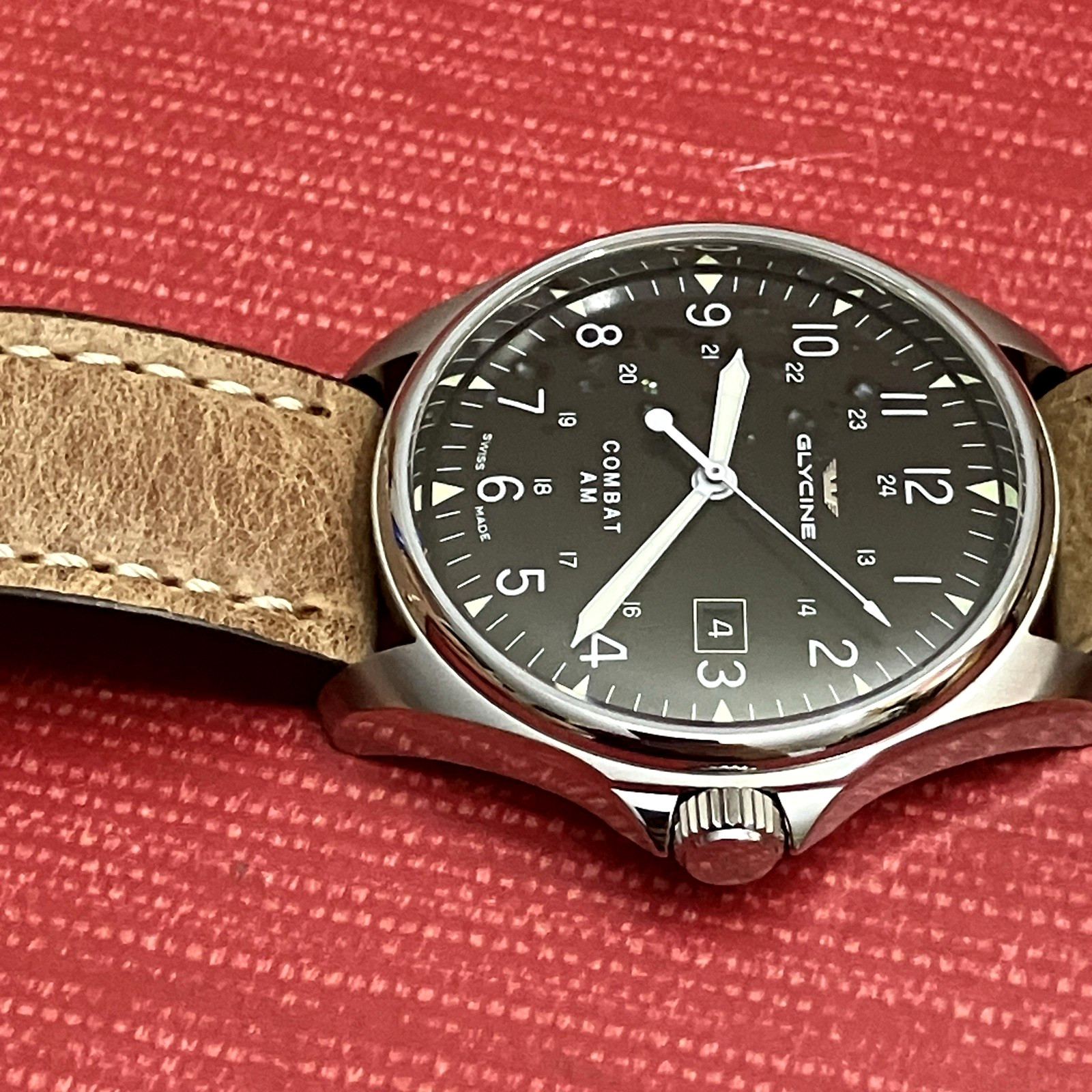 Men’s Stainless Steel Glycine Combat AM Ref 3890 Automatic Watch