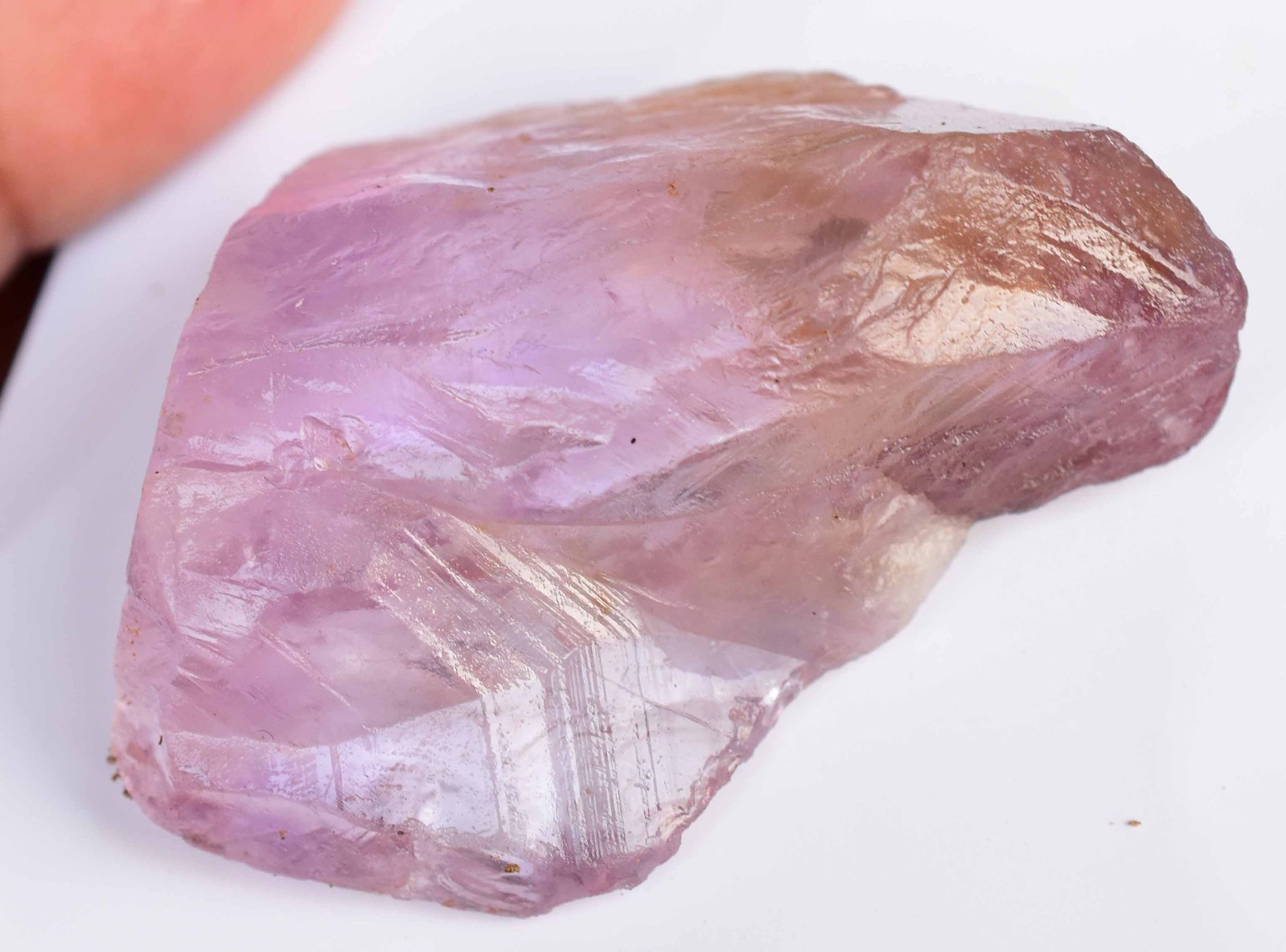 100% Natural Bi-Color Bolivian Ametrine 134.5 CT AGL Certified Facet Grade Rough