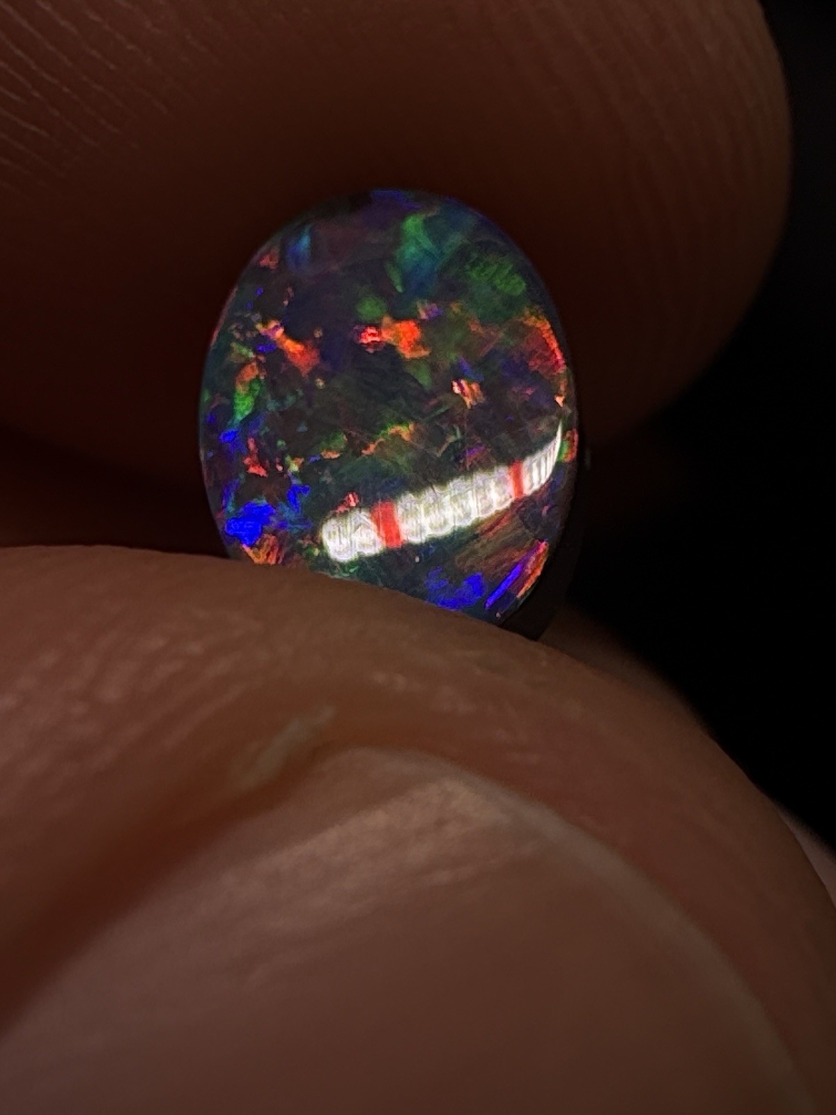 1.16ct Gem Grade Australian Opal Doublet – Rainbow Fire | Intense Play-of-Color