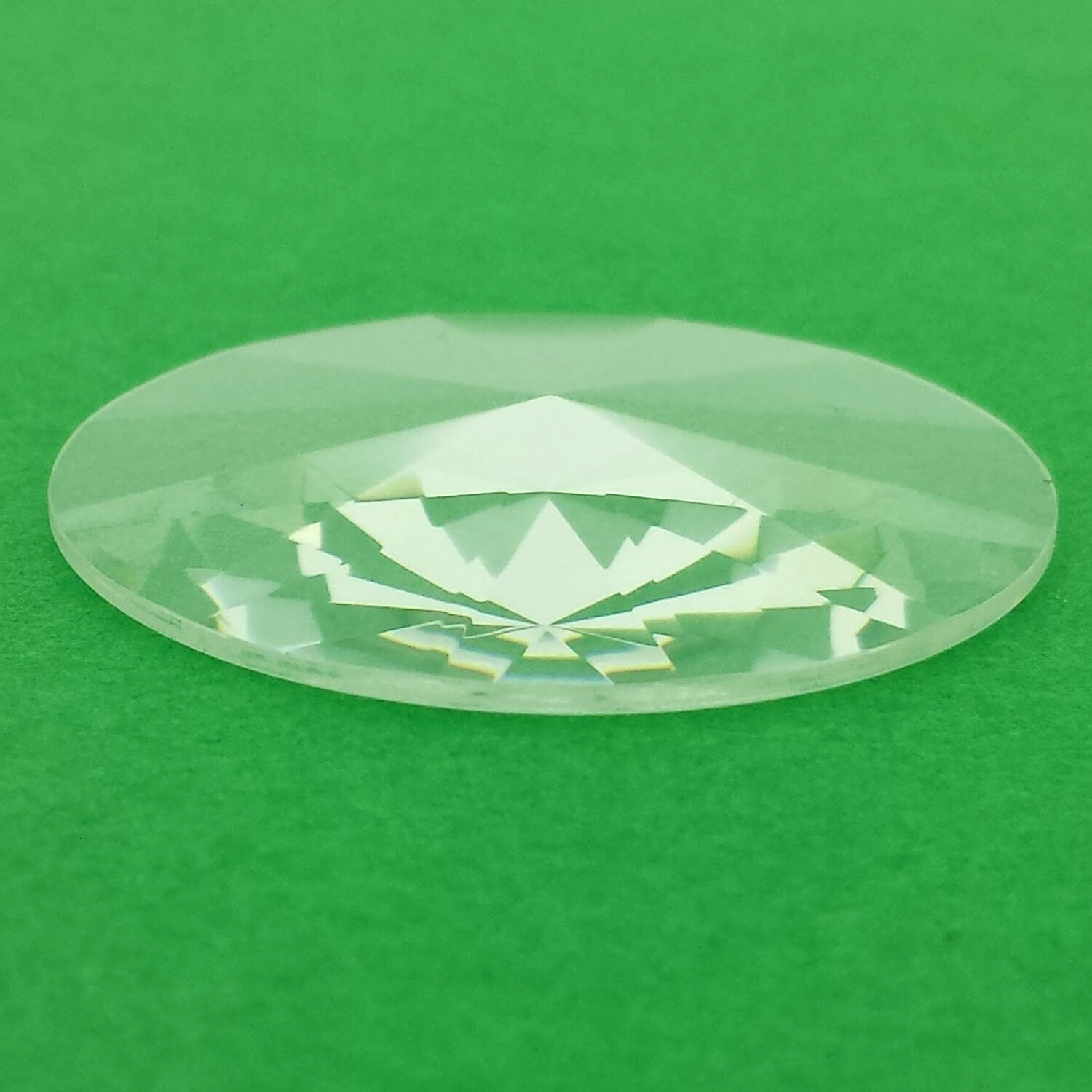 Watch Crystal Round Prism Faceted Pyramid Style Mineral Glass 22.5 24.5 30.0