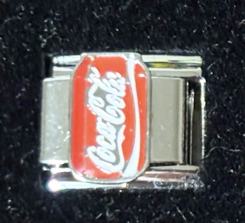Coca Cola Can Wholesale Italian Charm Enamel Link 9MM K45-2