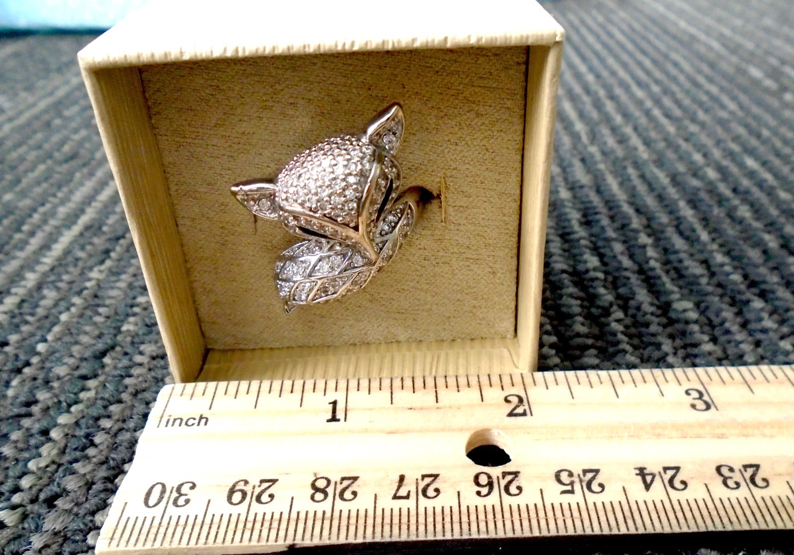 Silver Fox Tail Ring