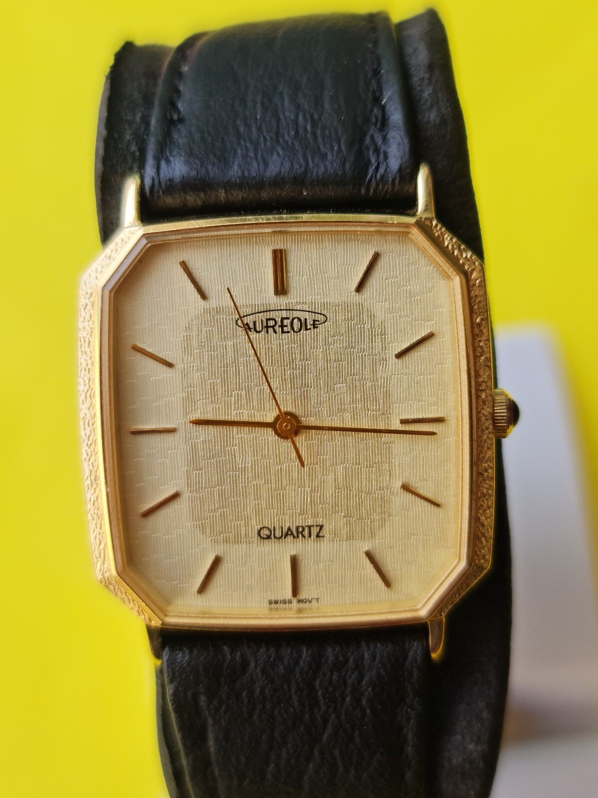 Vintage Aureole Tank Quartz Original Swiss Unisex Watch