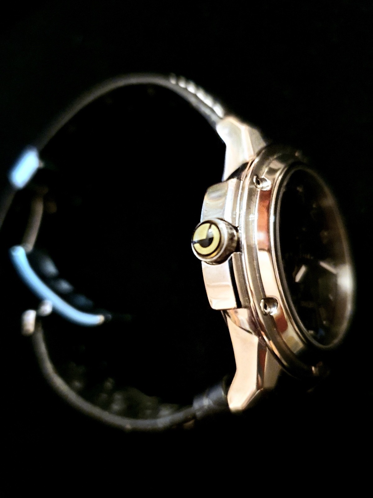 New Sector 850 Moon Face Steel Leather 100Mt Swiss Made Watch