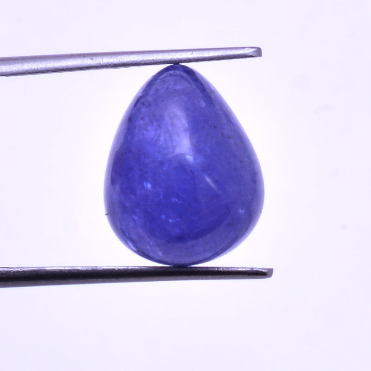 13.90 Cts Certified Natural Tanzanite Untreated Pear Cabochon 15mm*12mm Gemstone