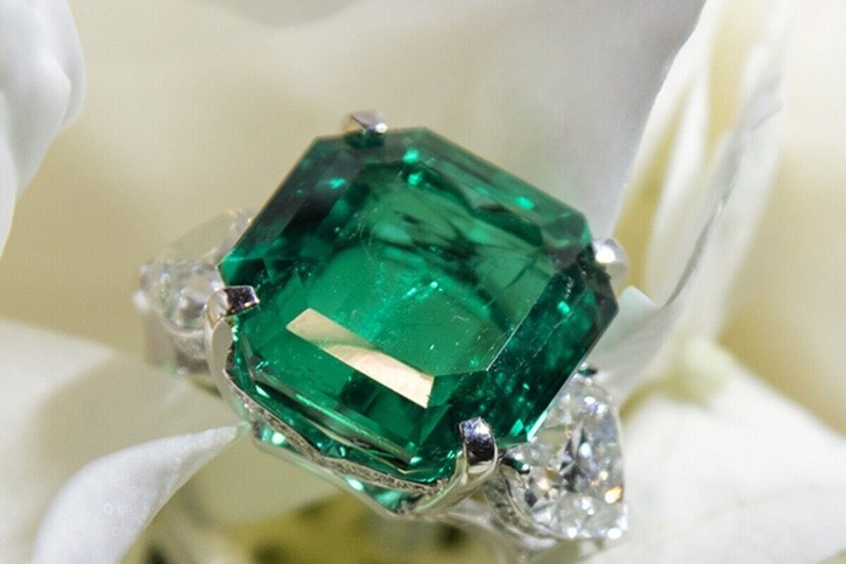 Art Deco Antique Vintage 4.90 Ct Natural Emerald Engagement Ring 925 Silver