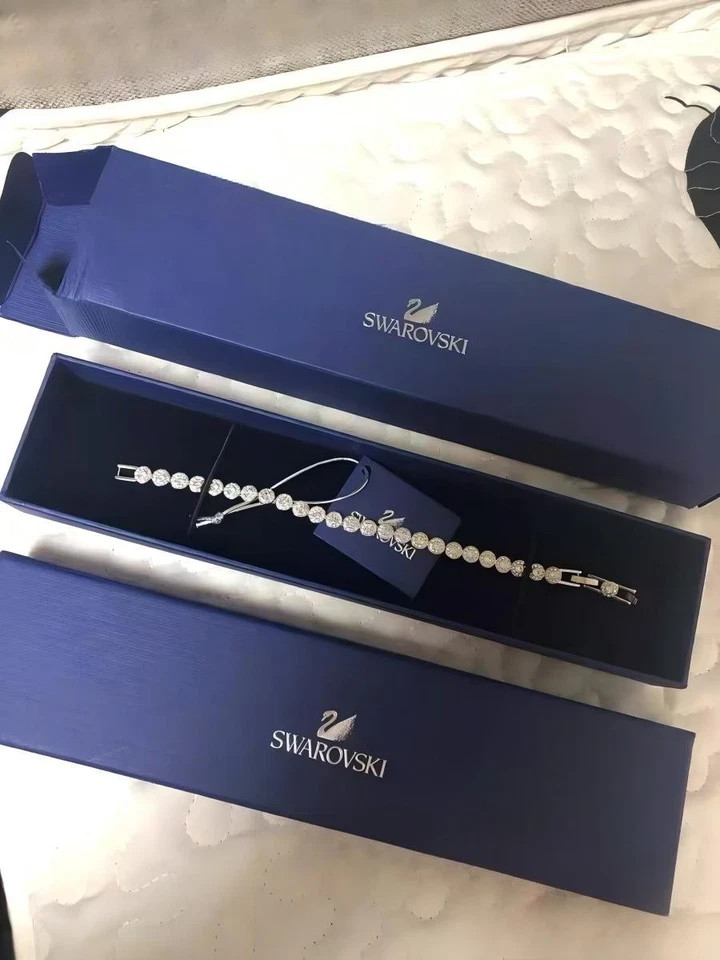 Swarovski Una Angelic Tennis Bracelet Round Cut