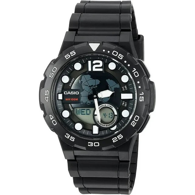 Casio WATCH MEN HAEQ100W1AV / Black + Heavy Duty + NEW