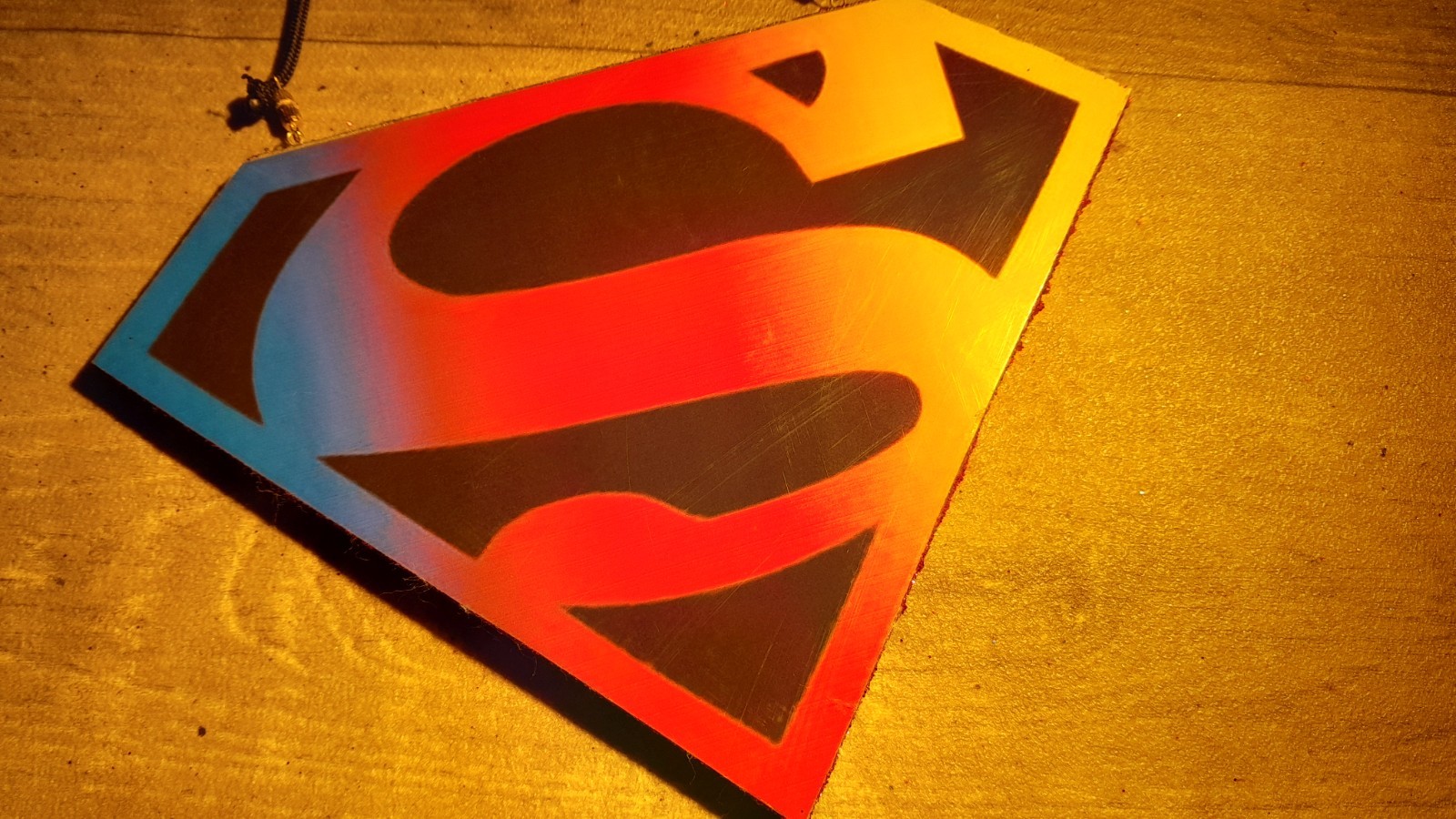 SUPERHERO necklace / design size 20cm X 14cm approx FAST UK DELIVERY
