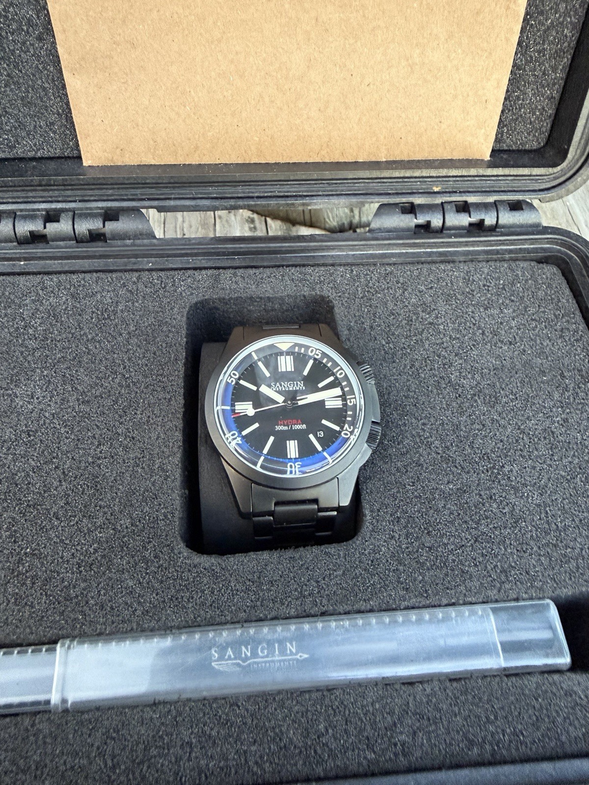 Sangin Instruments Hydra #555 Diver Wristwatch DLC LNIB