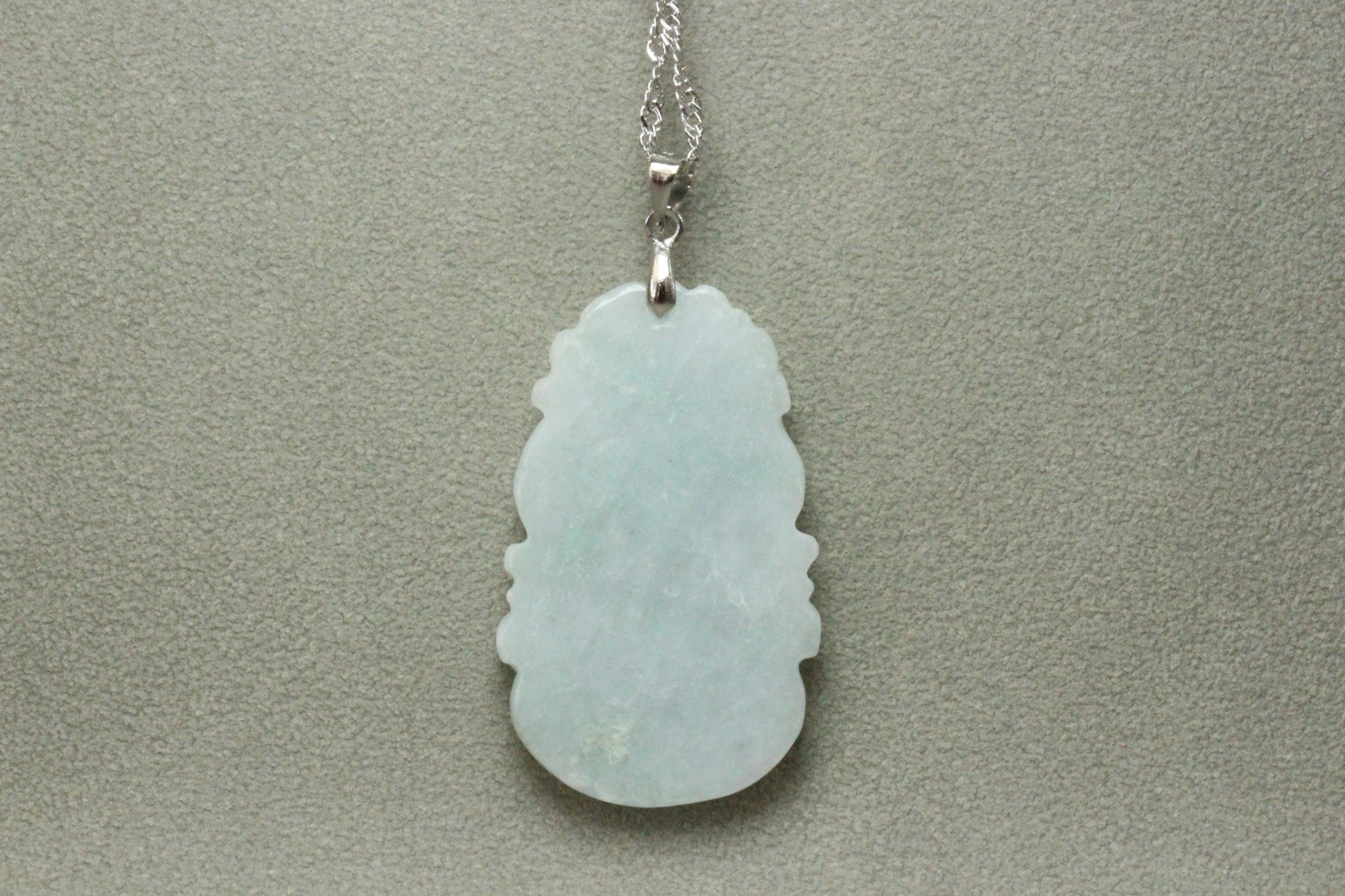 Natural White green A Jadeite jade Hand-Carved Horse (Chinese Zodiac) Pendant
