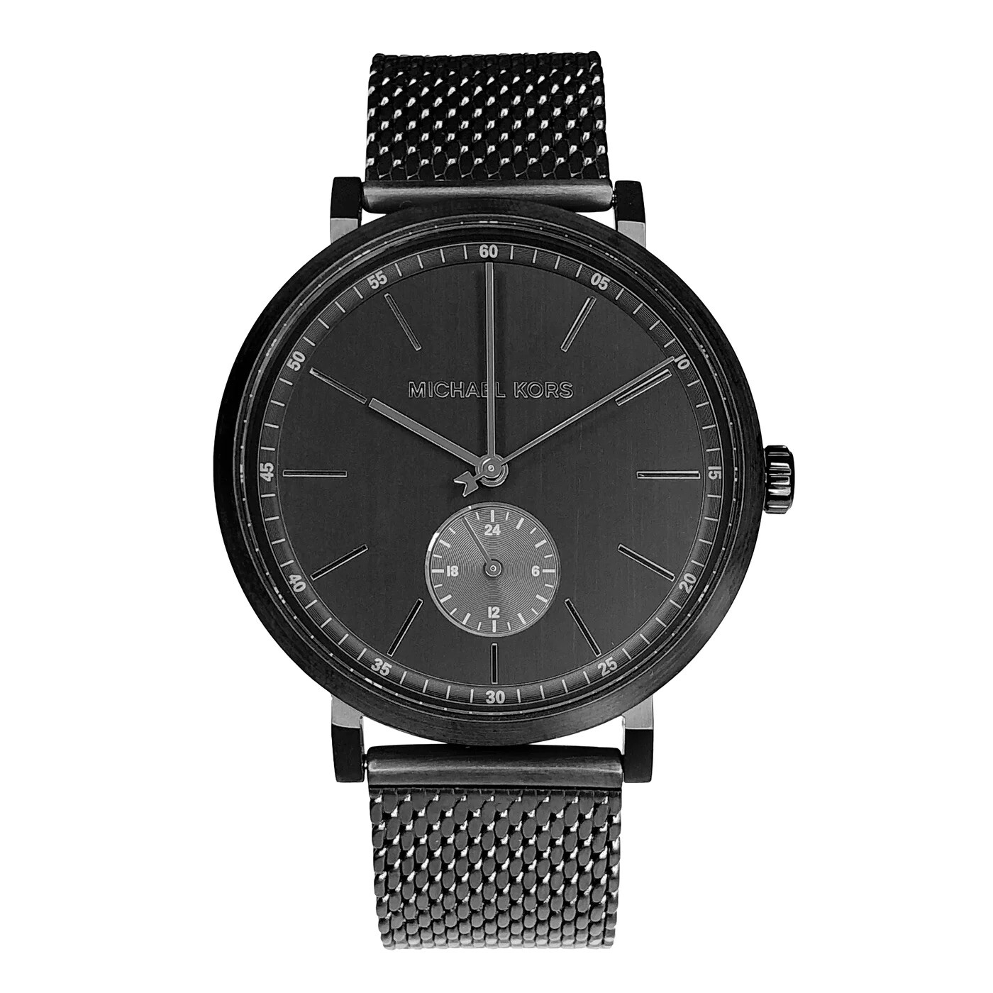 MICHAEL KORS IRVING BLACK MESH UNISEX WATCH MK8742 “needs New Battery”