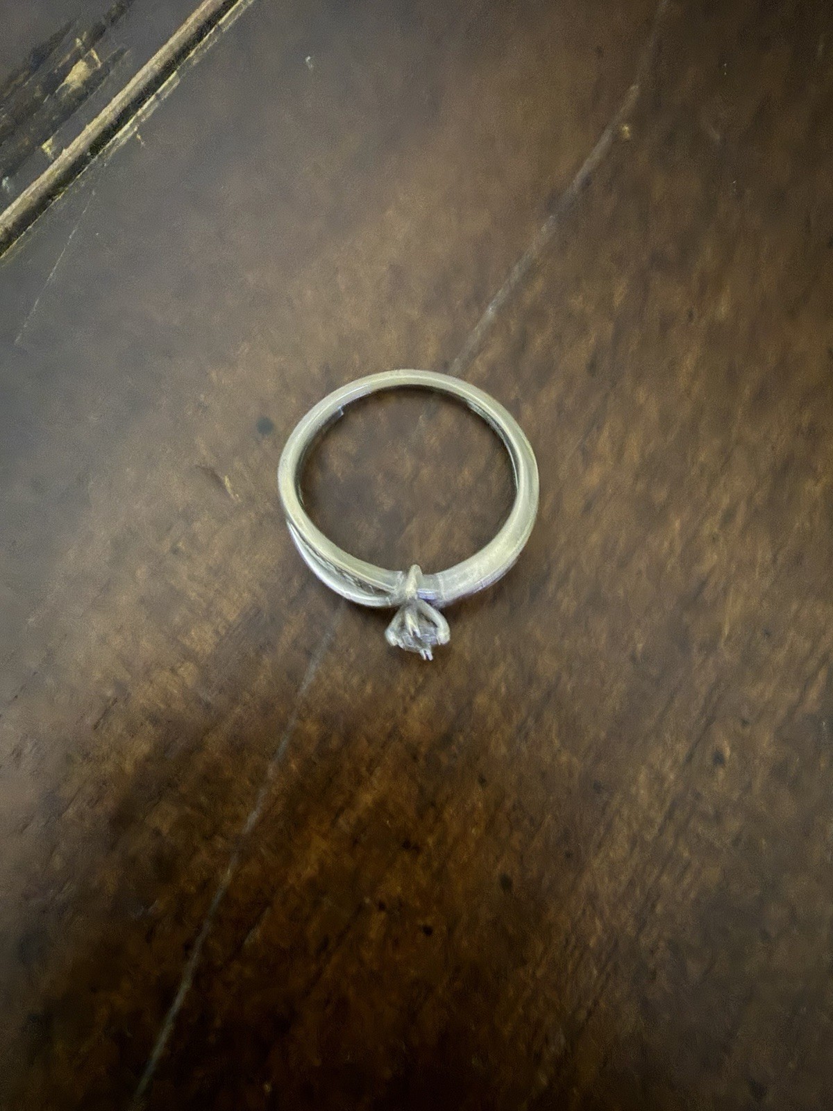 14 Karat White Gold Engagement Ring 1/4 Karat Diamond