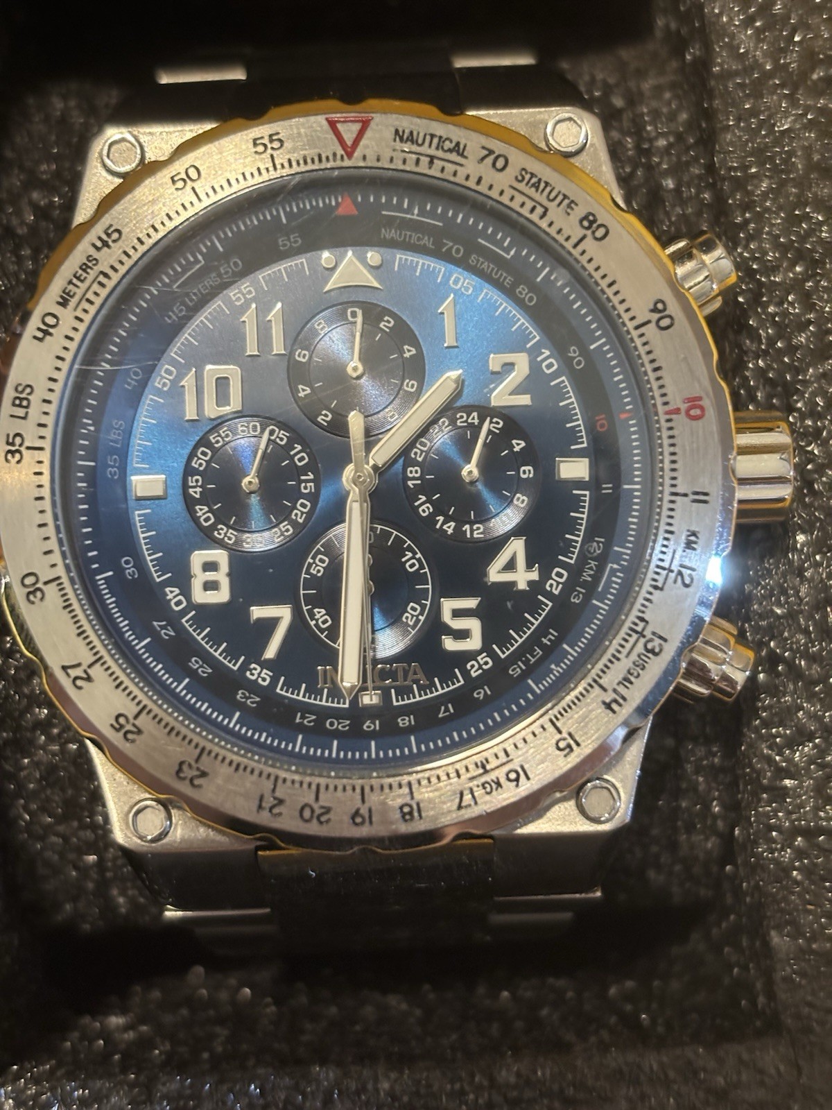 Invicta Aviator Men’s Watch Bundle w/ dive case. See Description for details.