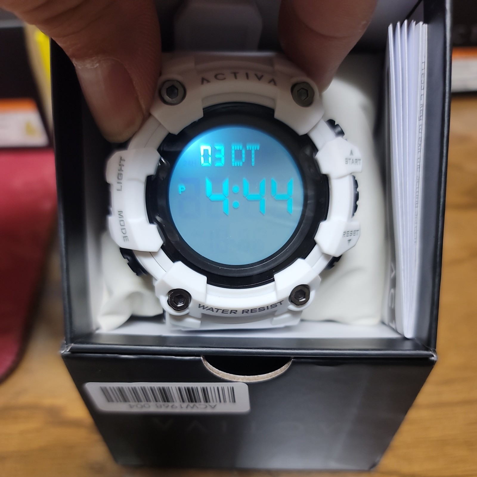 Activa Kadron X Invicta Digital Watch 53mm White ACW1968-004 New