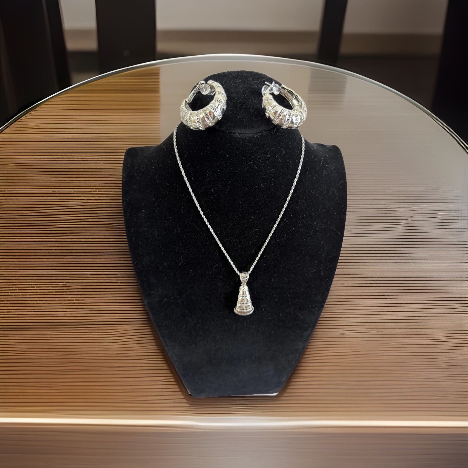 Silver Plated High Quality Jewelry ,2 PC Set