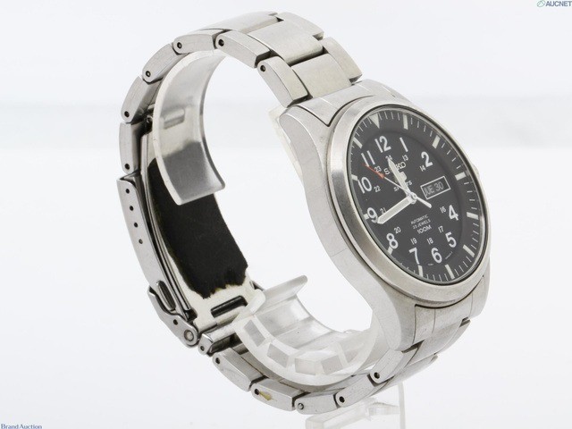 [Near MINT] SEIKO 5 Sports 7S36-03J0 Black Military Automatic Men’s Watch JAPAN