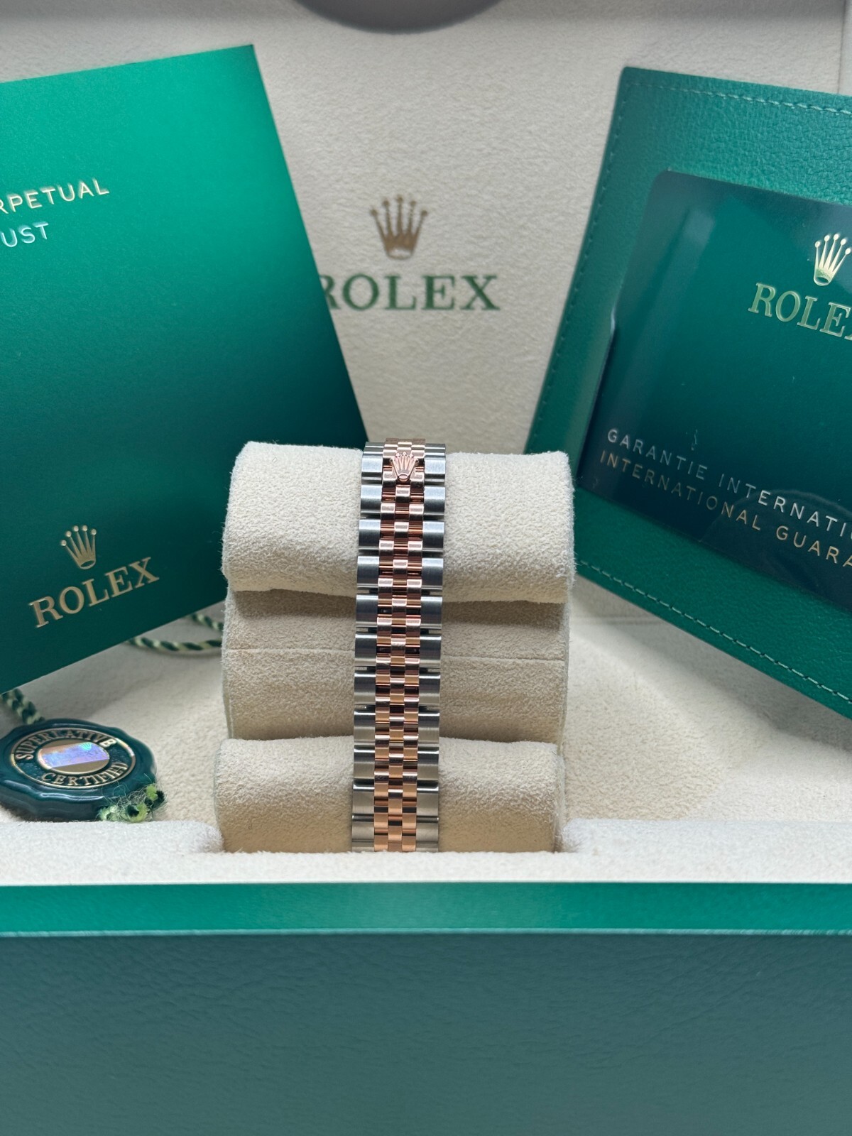 Rolex Lady-Datejust Unworn Chocolate Brown Roman Dial Diamond Bezel 279381RBR