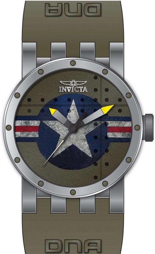 Invicta Men’s 11648 DNA Quartz 3 Hand Green Dial Watch